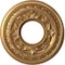 Ekena Millwork Baltimore PVC Ceiling Medallion (Canopies up to 4 1/4"), 10"OD x 3 1/2"ID x 3/4"P, Bright Coat Gold CMP10BABGL - alternate 1